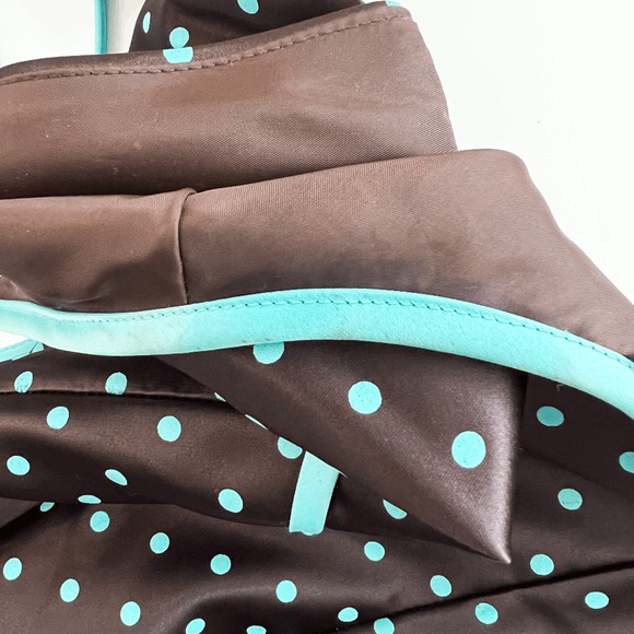 Vintage Jessica McClintok Gunne Sax Dress Womens 3/4 Retro 90s 80s Satin Dot - Picture 9 of 12